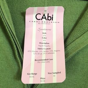 CAbi Sweaters - CABI green argyle hoodie zip-up cardigan sweater CAbi Sweaters - CABI green argyle hoodie zip-up cardigan sweater